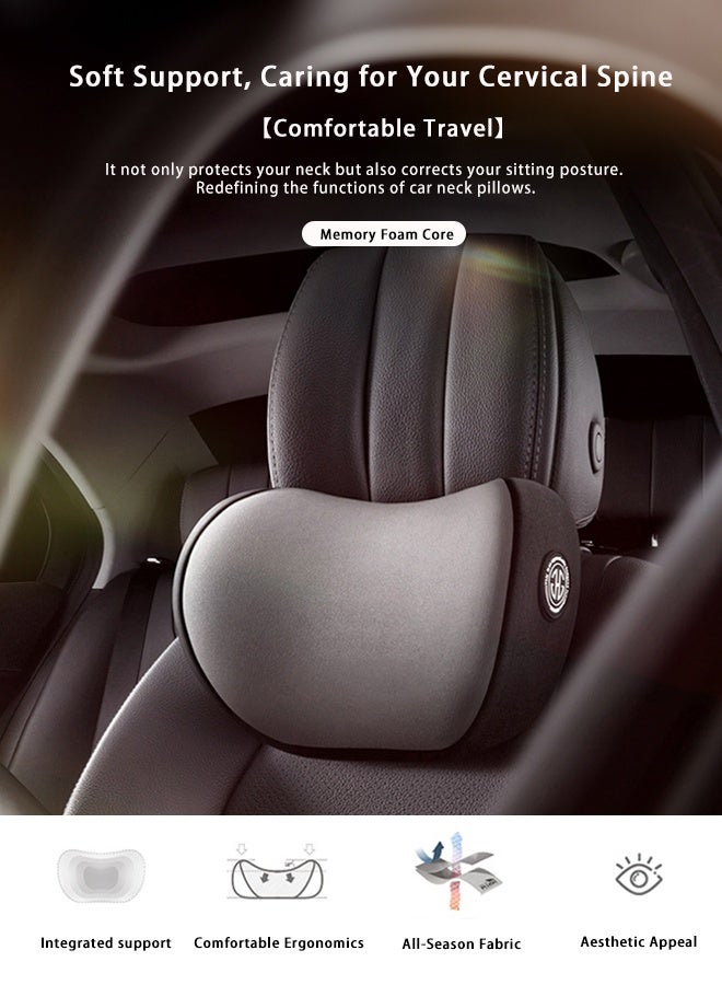Awesome Car Seat Head Rest Neck Pillow Black - Image 2