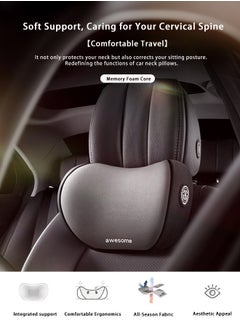 Awesome Car Seat Head Rest Neck Pillow Black  - Image 2