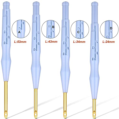 ELEPHANTBOAT® 17 Pieces Fullset Punch Needle Embroidery Starter Kits,Rug Punch Needle Tool,Threader Fabric Embroidery Hoop,Yarn Punch Needle for Beginner - Image 2