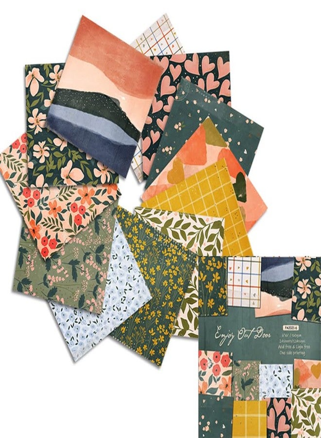 WenTigDY Scrapbook Paper Pad 6"X6" Garden Floral Patterned Paper, Cardstock Paper Decorative Craft Paper, Die-Cut Backgrounds Arts Paper, - Image 1
