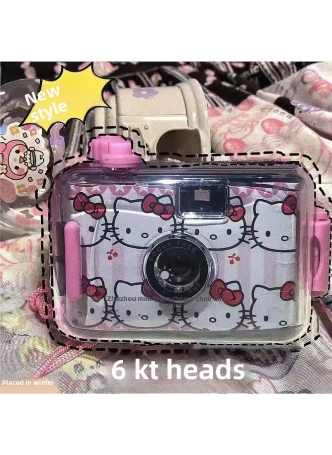 Generic Birthday Gift Girls Non-Polaroid Camera Film Fool Film Girlfriends Practical High Sense Women's Day-Body Color:Eight KT Cat Cameras + Waterproof Shell + Manual  - Image 1