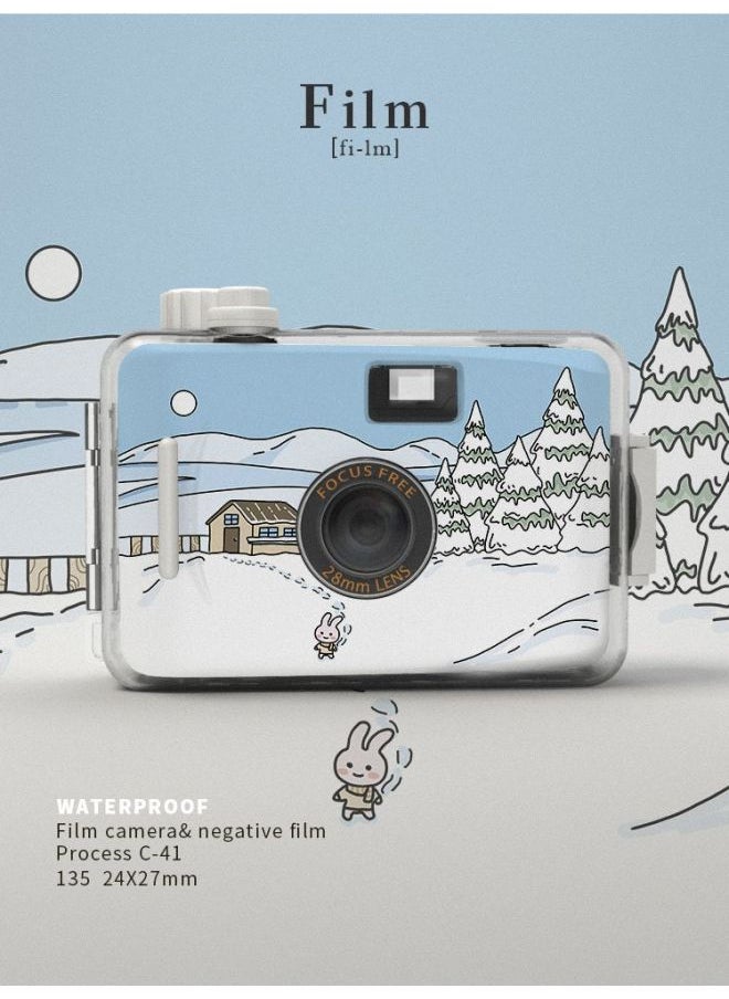 Generic Birthday Gift Girls Non-Polaroid Camera Film Fool Film Girlfriends Practical High Sense Women's Day-Body Color:Eight KT Cat Cameras + Waterproof Shell + Manual  - Image 4