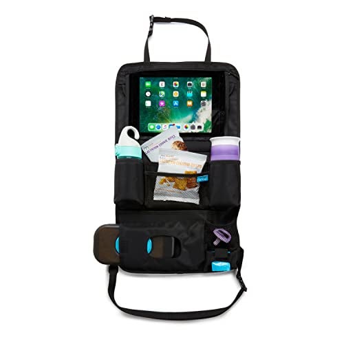 Munchkin® Brica® Car Backseat Organizer™ with Tablet Holder and Wipes Case, Black - Image 1