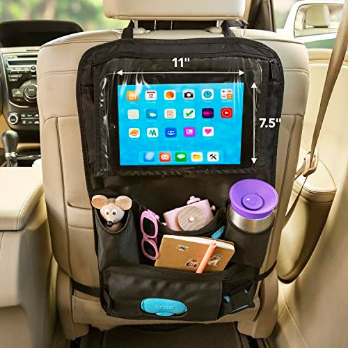 Munchkin® Brica® Car Backseat Organizer™ with Tablet Holder and Wipes Case, Black - Image 3