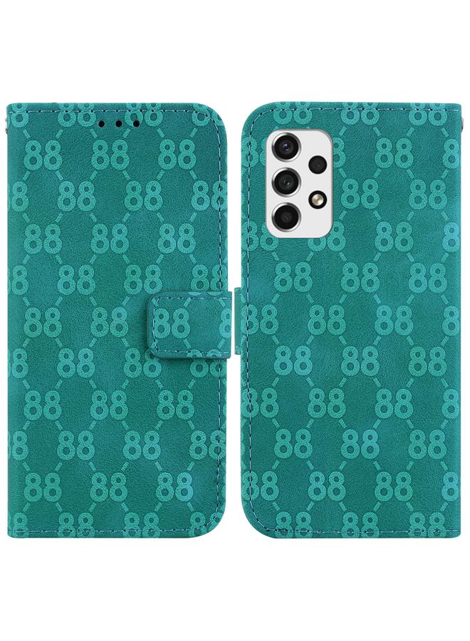 S-TOP Case For Samsung Galaxy A33 5G Double 8-shaped Embossed Leather Phone Case - Image 1