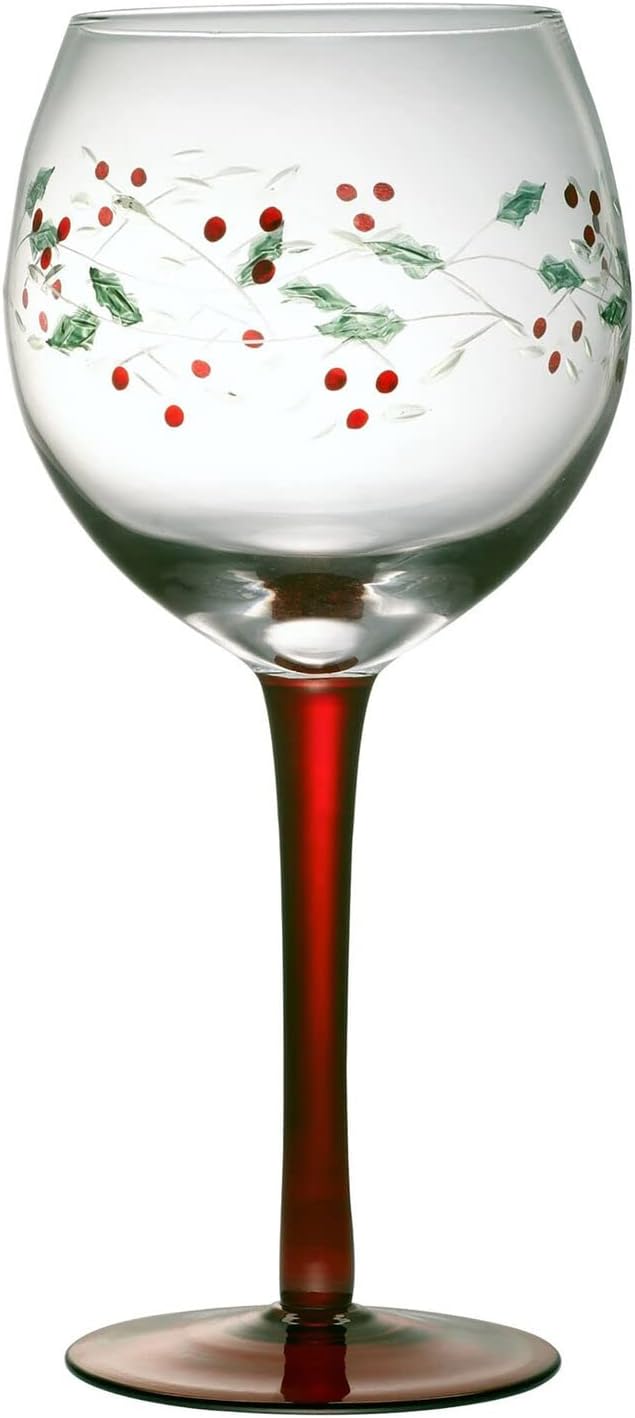Pfaltzgraff Pflatzgraff Winterberry Wine Goblets Set Of 4 Clear 13 fluid ounces - Image 4
