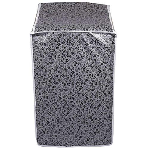 DALUCI Top Load Washing Machine Cover Suitable for Samsung Front Panel 6 kg, 6.2 Kg, 6.5 Kg, 7 Kg, 7.2, 7.5 Kg ONLY (Black & Grey, 56cms X 56cms X 85cms) - Image 3