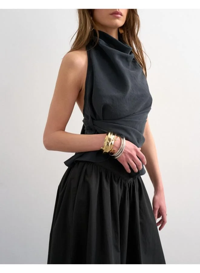 TOPSHOP Casual Lightweight Ankle Woven Skirt