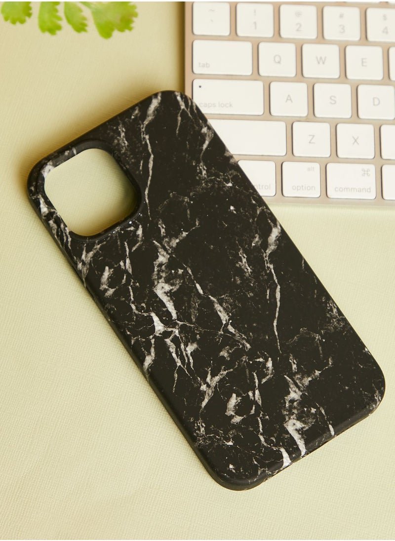 Claires Soft Black Marble IPhone 12 Pro Max Case  - Image 1