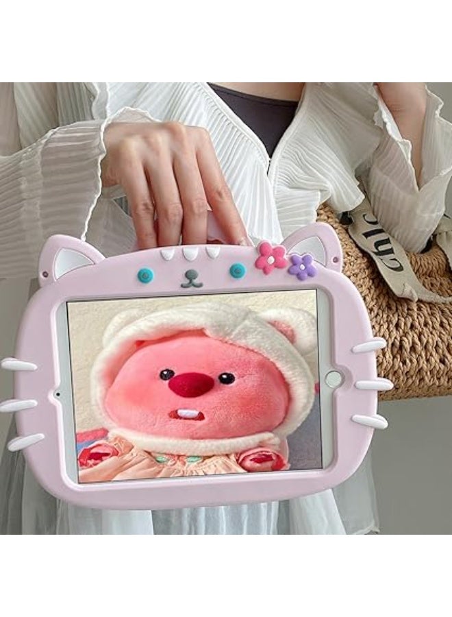 حافظة للأطفال متوافقة مع هونر باد X8 مقاس 10.1 بوصة 2022 / هونر باد X8 لايت / هواوي ميت باد SE 10.1 بوصة 2022 / ميت باد T10s 10.1 بوصة 2020 / ميت باد T10 9.7 بوصة 2020 / إنجوي تابلت 2 10.1 – غطاء حماية من السيليكون مضاد للصدمات بزاوية واقية – مزود بحامل قابل للطي ومقبض مريح – تصميم آمن ومتين مناسب للأطفال - Image 2