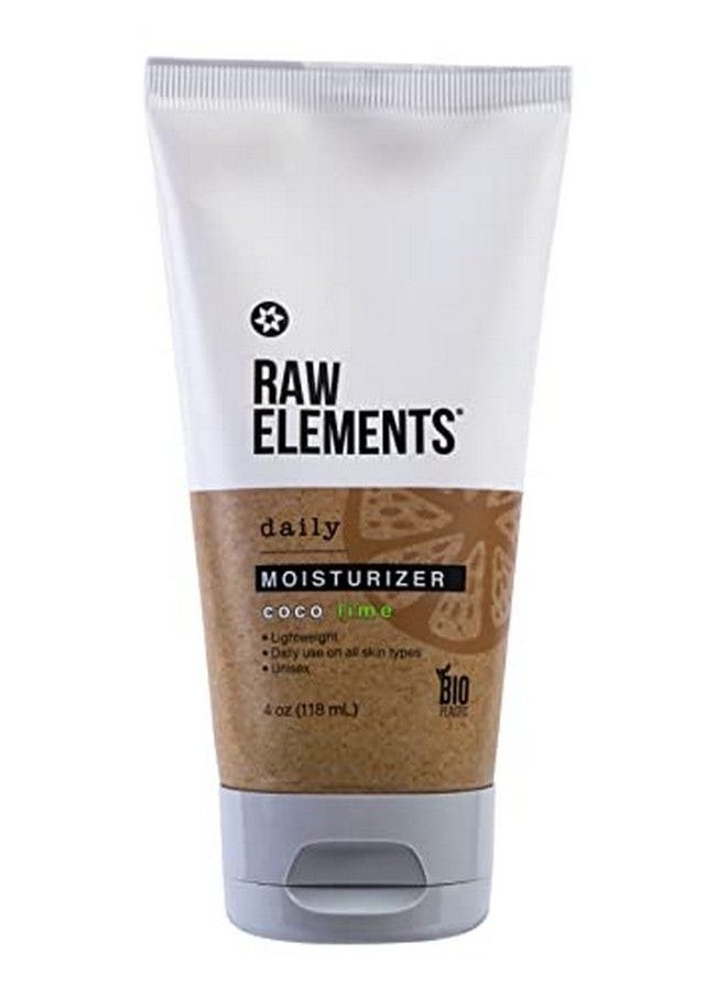 raw elements - Allnatural And Organic Coco Lime Daily Moisturizing Lotion For All Skin Types With Coconut Oil Cocoa Butter And Vitamin E In Bioresin Tube 4Oz - Image 1