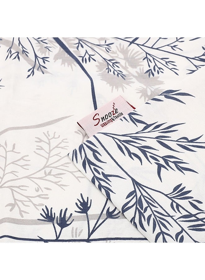 سنوز طقم ملاية سرير باستيك قطعتين، ملاية + كيس وسادة إضافي، تصميم بريز بلو - Image 3