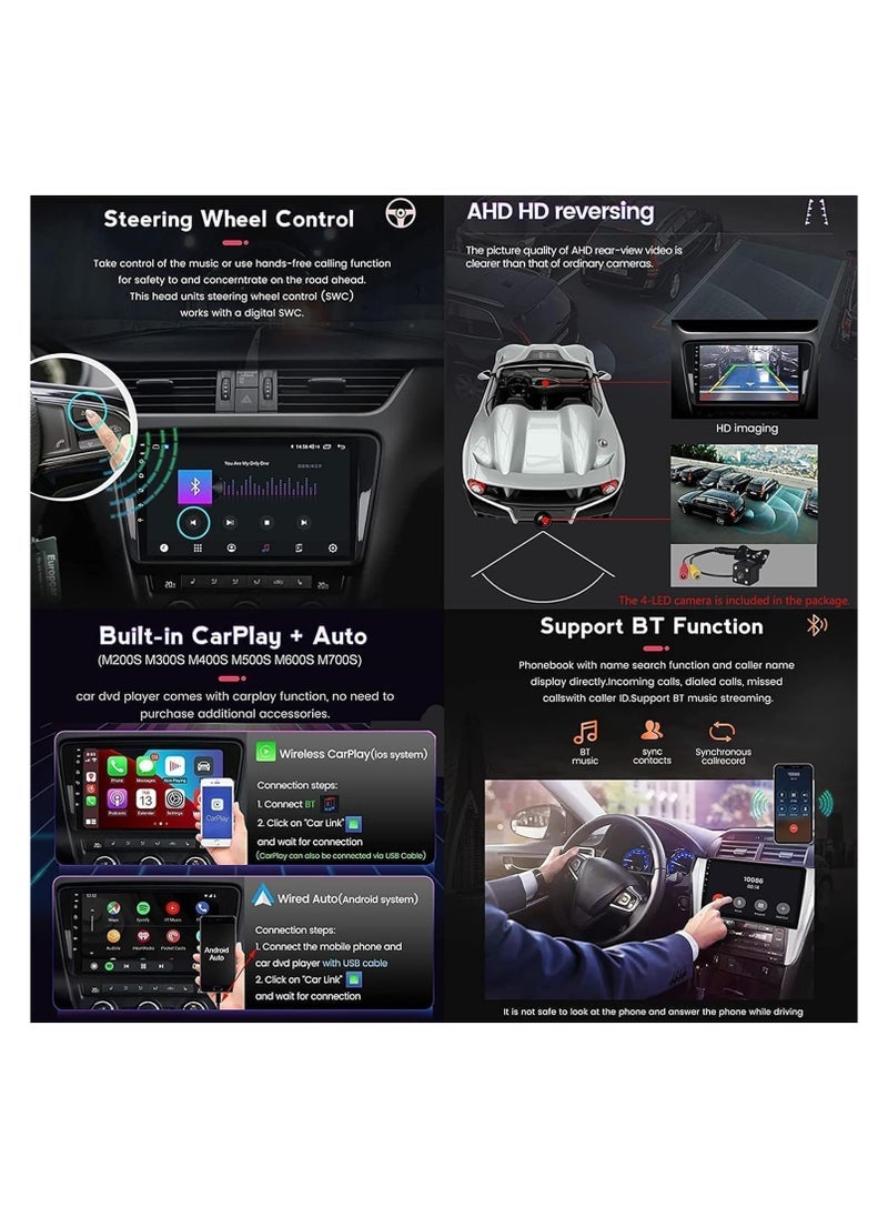 SHEZA STAR Android Car Stereo for Nissan Sunny 2014 2015 2016 2017 2018 2019 1GB RAM 32GB ROM 10 Inch MirrorLink WiFi BT, DSP IPS Touch Screen with AHD Camera Included (1+32G Without Apple Carplay) - Image 2