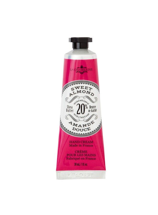 La Chatelaine 20% Shea Butter Hand Cream Travel Size 1 Fl Oz With Organic Argan Oil Moisturizing Nourishing Repairing Nongreasy Formula Made In France Paraben Free (Sweet Almond) - Image 2