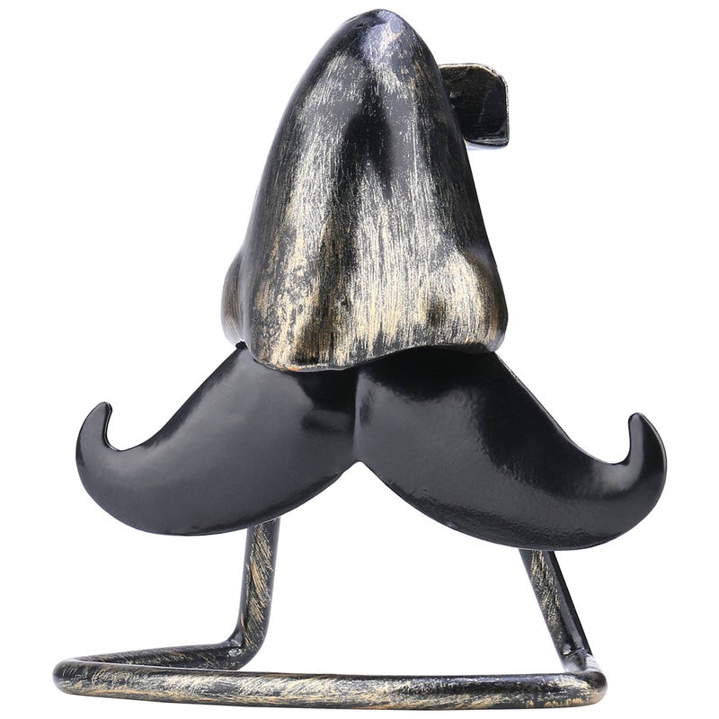 Big Nose and Beard Shaped Eyeglass Holder Taste Iron Sculpture Handicraft Sunglasses Display Desk Decor Funny Gift for Family and Friends - Image 3