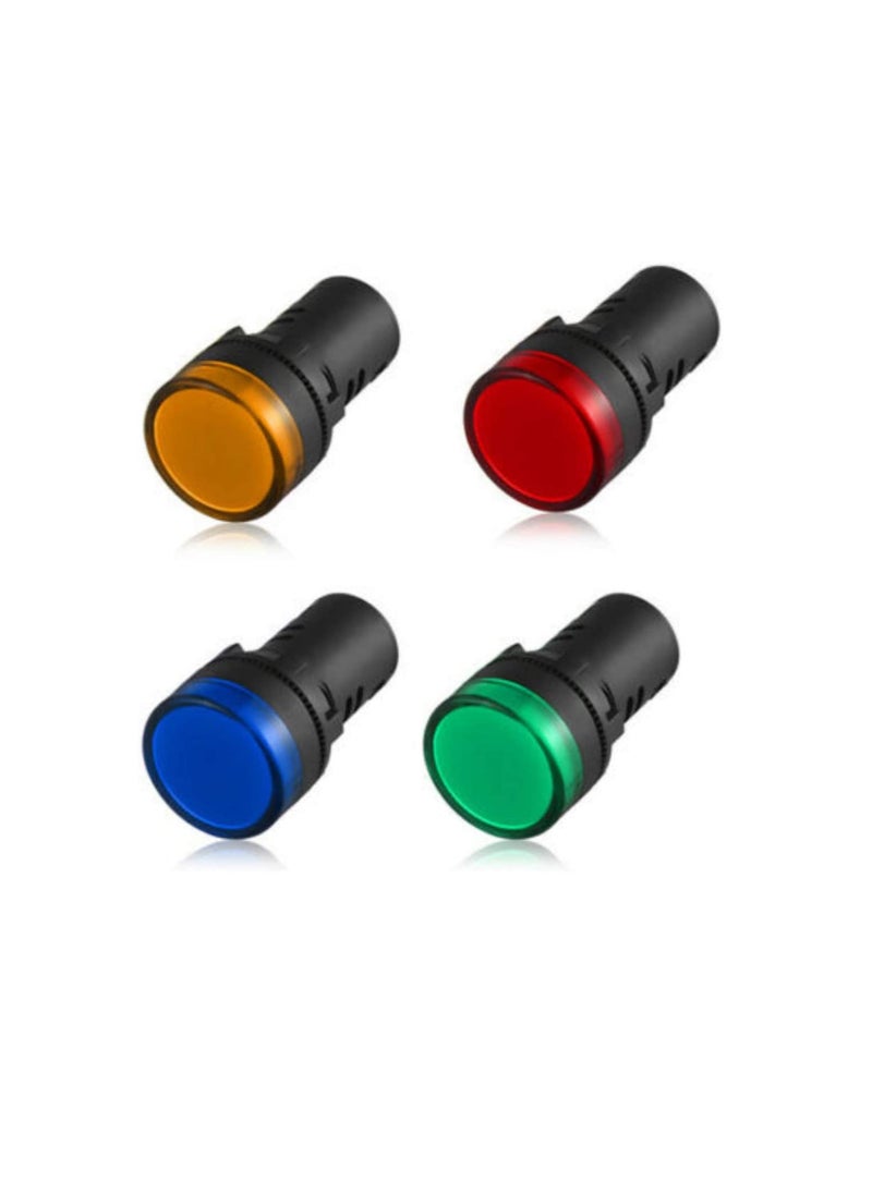 Generic - LED Pilot Panel Indicator Lamp | LED Voltage Indication Panel Light | Warning Light (RED+GREEN+BLUE+YELLOW) - Image 1