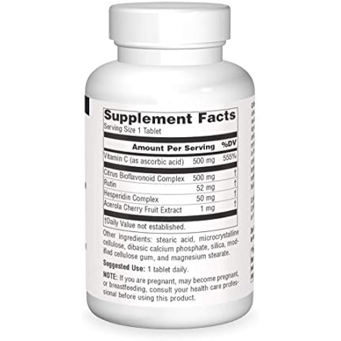 Source Naturals C-B-R - Vitamin C, Bioflavonoid Complex for Antioxidant Protection - 250 Tablets - Image 3