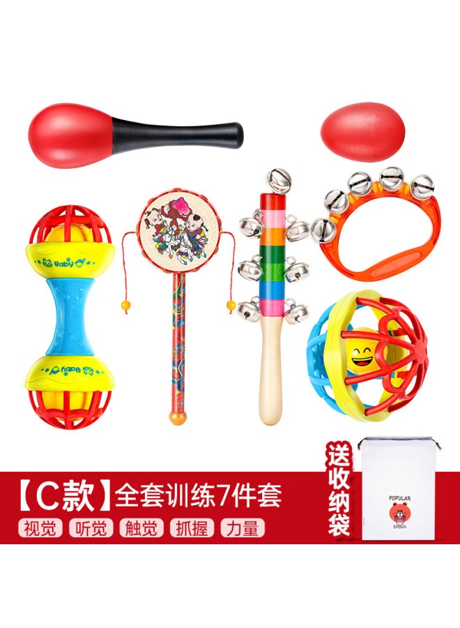 Baby Early Education Hand Rattle 0-1 Year Old Newborn Grasping Training Small Sand Hammer 3 Two Months 6 Baby Educational Toys - Image 1