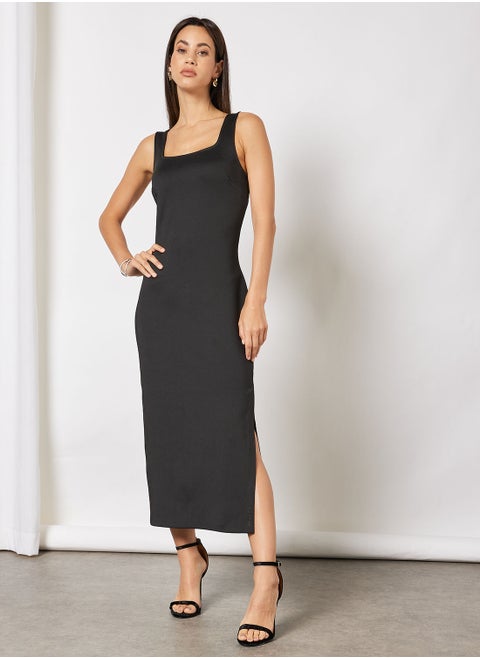 Solid Bodycon Dress