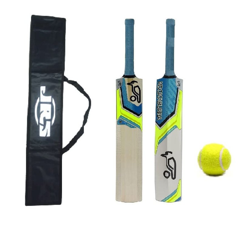 JRS S014 K Popular Willow Cricket Bat size1 (4-5 Year Year Old Kids) with Ball Pack of 1, Wood - Image 1