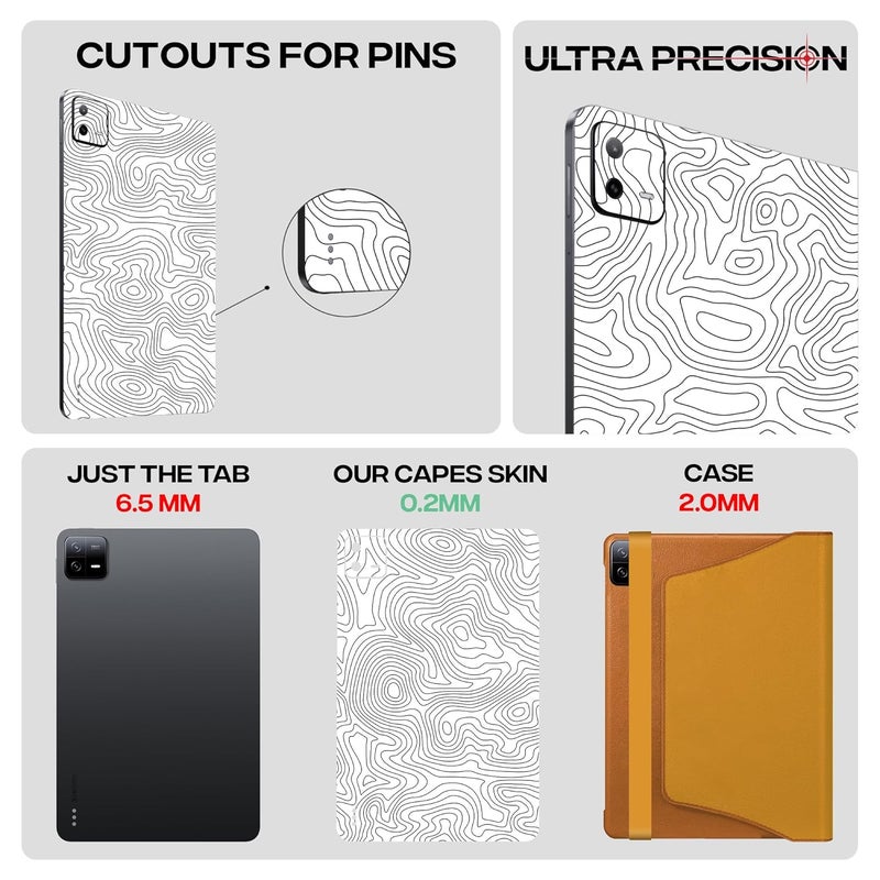 Capes Tablet Skins for Xiaomi Pad 6 | Ultra-Thin Protective Film | Anti-Scratch Vinyl Decal Skin | Not Case/Cover (Tornado, Back Skin) - Image 4