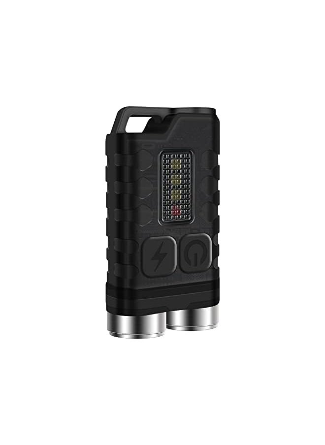 PROMASS promass V3 Small Powerful EDC Flashlight with Red UV Blue Light -Super Bright 900LM Rechargeable Mini Pocket LED Keychain Flash Light - 10 Mode, USB-C, IP65 Waterproof, Magnet, Black  - Image 2