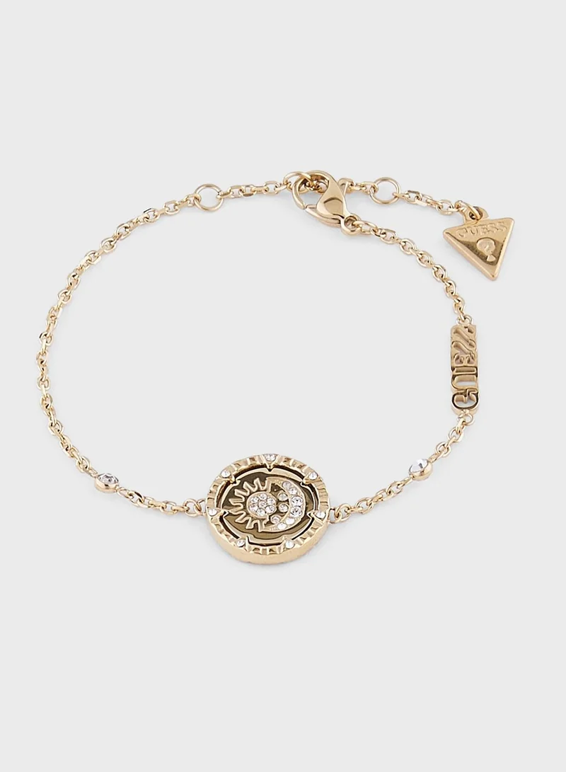 GUESS Round Detailed Chain Bracelet