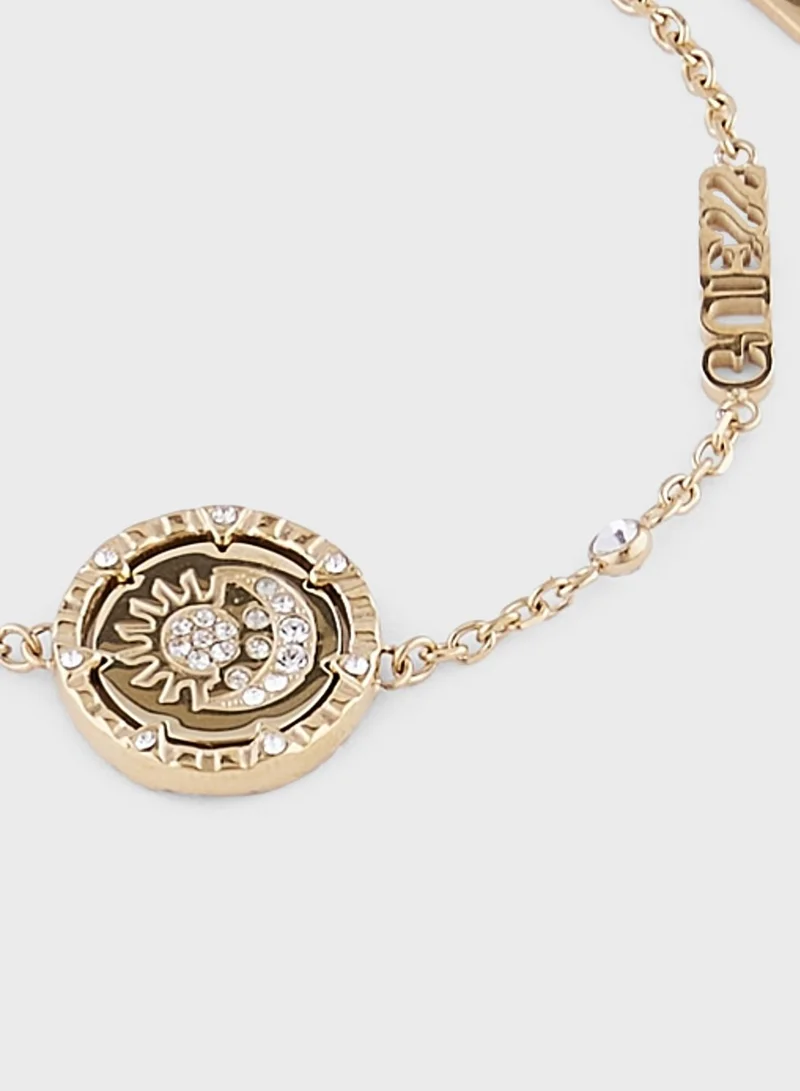GUESS Round Detailed Chain Bracelet