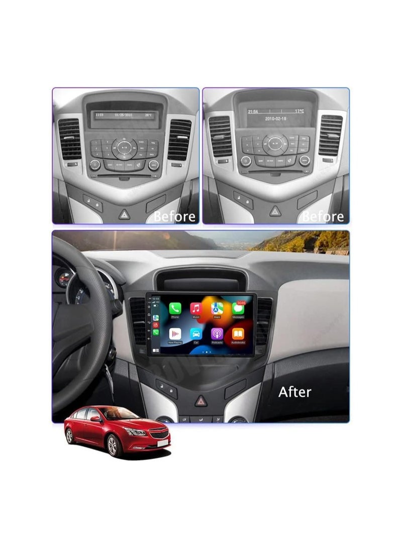 شيزا ستار ستيريو سيارة أندرويد لسيارة شيفروليه كروز 2009 2010 2011 2012 2013 2014 2015 1 جيجابايت رام 32 جيجابايت روم 9 بوصة ميرورلينك واي فاي BT، شاشة لمس IPS مع كاميرا احتياطية متضمنة - Image 2