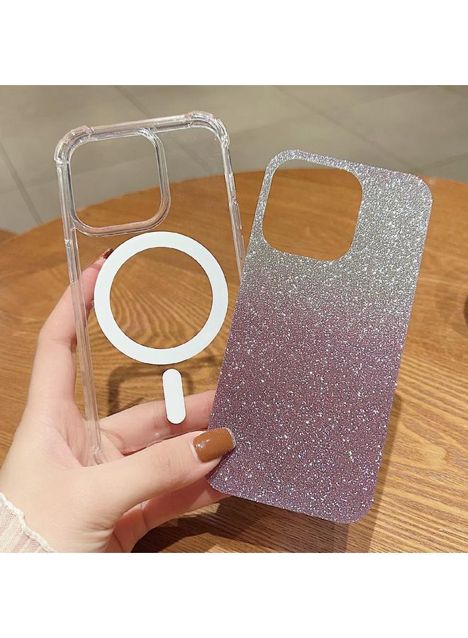 S-TOP Case For iPhone 11 Pro MagSafe Gradient Color Glitter Acrylic Shockproof Phone Case - Image 4