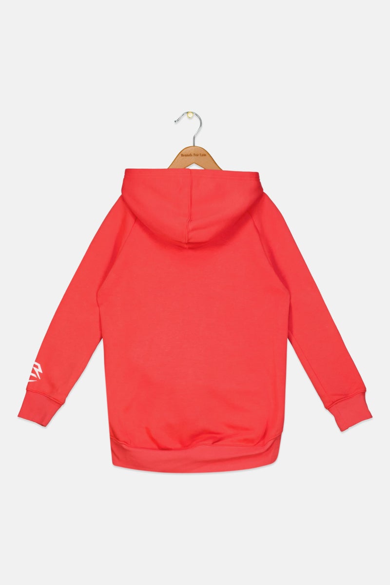 Nike نيك 3 براند بواسطة راسل ويلسون ملابس رياضية للبنات للأطفال بأكمام طويلة للخارج، أحمر - Image 2