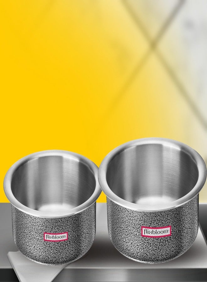 Flixbloom Finest Hard Anodised Kitchen Utensils Cookware Sets Induction Base Tope/Bhagona/Patila/Handi Thick Aluminium Container (4L+5L Utensils) - Image 1