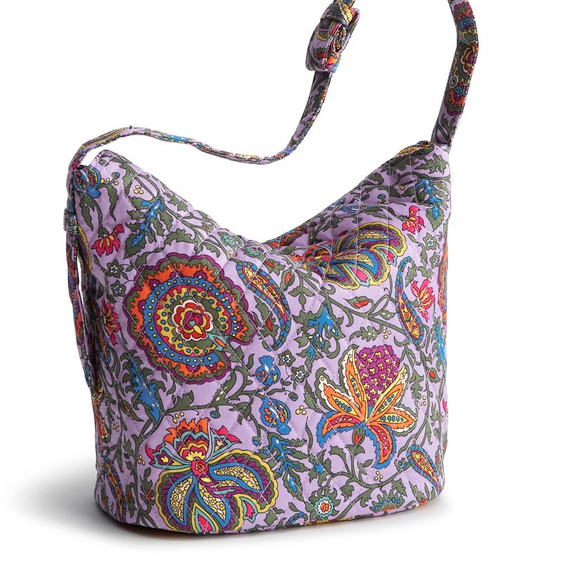 Vera Bradley Women's Premium Cotton Astoria Shoulder Bag, Marrakesh, One Size - Image 4