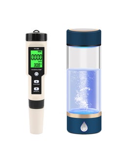 Digital PH ORP H2 TEM Water Quality Test Pen Analyze Monitor Meter ATC 0-2400ppb Hydrogen-rich Detector Generation Hydrogen Water Generator Bottle