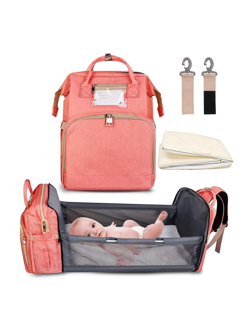 Generic - A 3-in-1 children's bed bag to carry all the child's personal belongings, with a large capacity, a USB port, a spare mattress, and a bed for easy sleeping of the child outside the home (blue) - Image 1