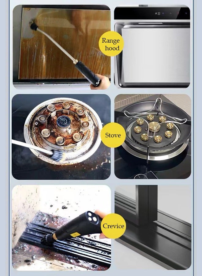 DUNISO Portable steam cleaning machine, 1500W high temperature pressurized household steam cleaning machine. Equipped with four brush heads, suitable for kitchen, bathroom, car - Image 4