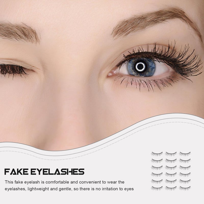 20 زوجًا من الرموش الصناعية المتعددة الطبقات والمجعدة، من نوع "Bulk Lash Strips"، مصنوعة يدويًا وملونة، بحجم خفيف وكثافة عالية، مناسبة للمكياج والاستخدام اليومي. - Image 4