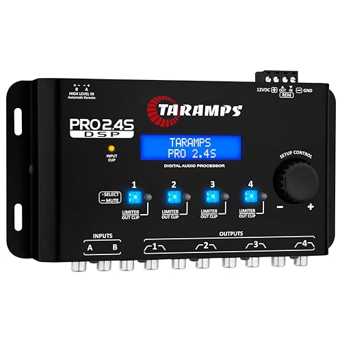 Taramp's معالج الإشارة الرقمية الكامل Taramp's Pro 2.4S DSP وموازن الصوت مع جهاز تسلسل 15-band Graphic Equalization 12 preset EQ 2-Channel in و 4-Channel Out - Image 2