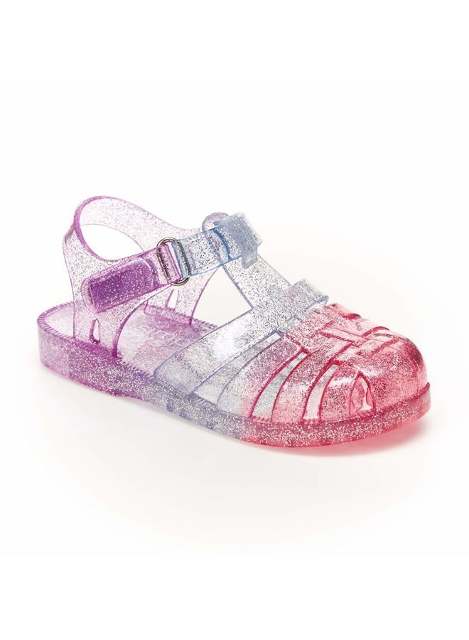 Simple Joys by Carter's Girls' Kimmie Nora Jelly Sandal Set, Pink/Purple/Grey, 7 Toddler (1-4 Years) - Image 5