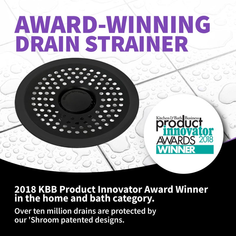 Shower Shroom ShowerShroom Ultra Matte Black Hair Catcher, Stainless Steel Drain Protector, Fits All Shower Drains - Image 2