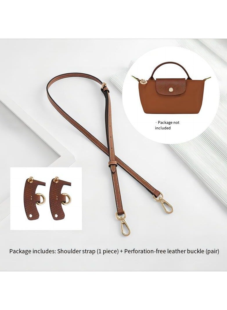 Genuine Leather Purse Straps - Adjustable Shoulder Strap for Longchamp Mini Bags