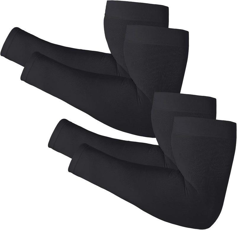 Newbyinn Arm Sleeves for Men Women, Size L - XL, UV Sun Protection Sleeve to Cover Tattoo, Cooling Compression Arm Cover - Image 1