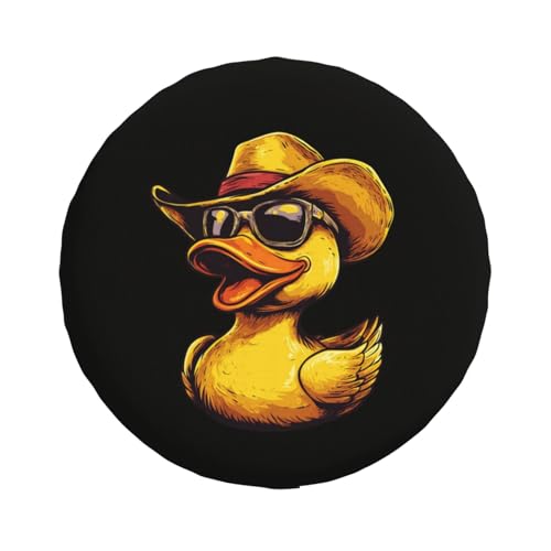 Krirteh Cute Duck Spare Tire Cover Universal Wheel Tire Cover Funny Cartoon Duck Tire Protectors for Travel Trailer Rv SUV Truck Camper and Many Vehicle 16 Inch - Image 2
