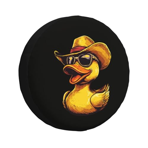 Krirteh Cute Duck Spare Tire Cover Universal Wheel Tire Cover Funny Cartoon Duck Tire Protectors for Travel Trailer Rv SUV Truck Camper and Many Vehicle 16 Inch - Image 1