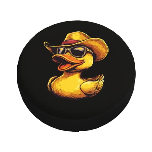 Krirteh Cute Duck Spare Tire Cover Universal Wheel Tire Cover Funny Cartoon Duck Tire Protectors for Travel Trailer Rv SUV Truck Camper and Many Vehicle 16 Inch - Image 3