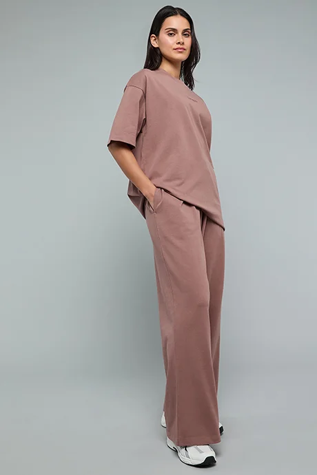 R&B Solid Sweatpants with Drawstring Waist