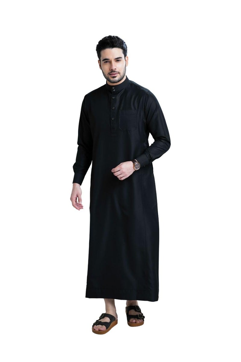 mashroo Unicus 2.0 Black Thobe Jubba for Men(L) - Image 1