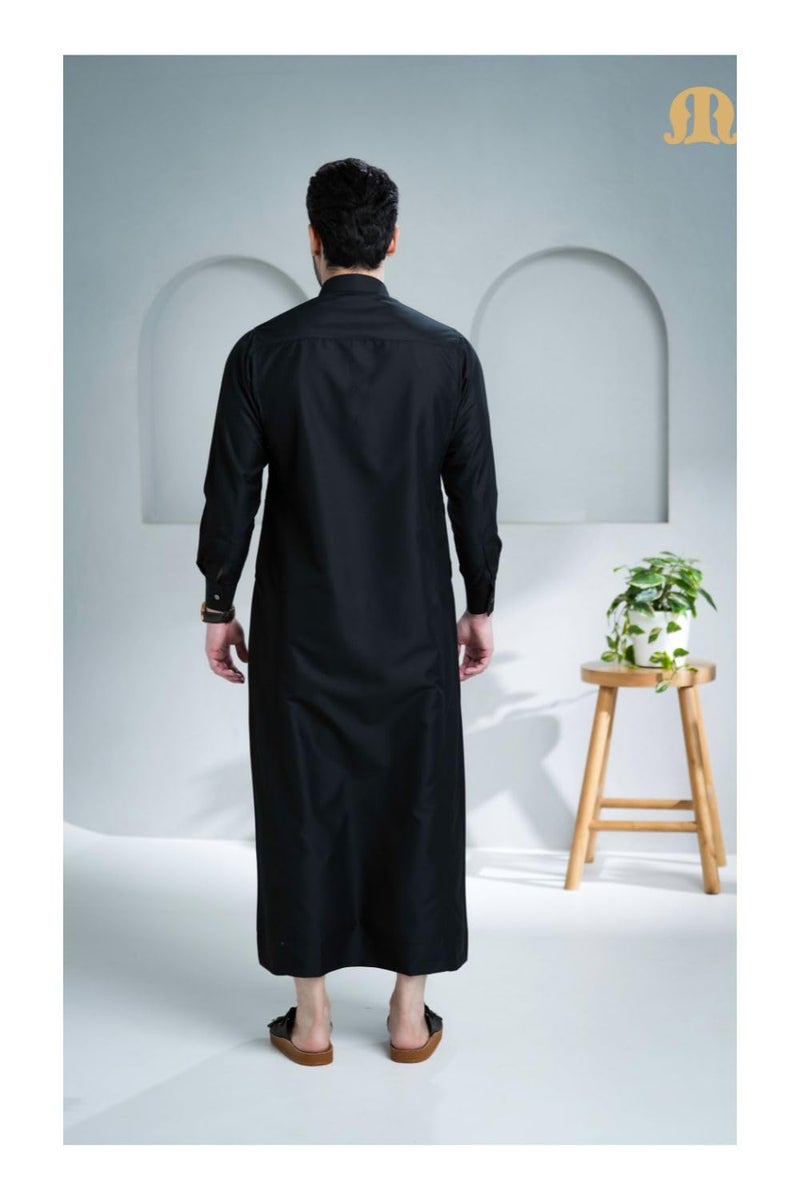 mashroo Unicus 2.0 Black Thobe Jubba for Men(L) - Image 2