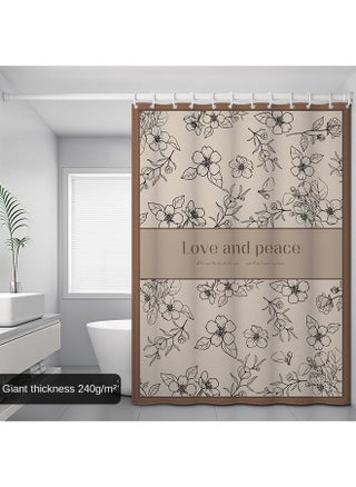 240 G/m?] Find Double-shower Curtain [fabric Thickened Waterproof Mildew