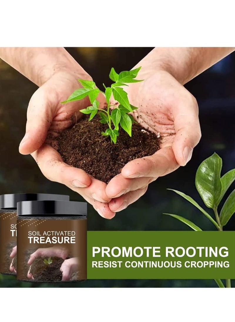 Captaintech Soil Activated Treasure, Organic Soil Conditioner, Premium Soil Activated Treasure, Soil Plant Flower Fertilizer, Soil Activator for Raised Garden Beds, Potting Mix, Lawns and Gardens (3pcs)  - Image 3